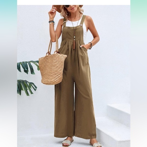 Pants - 🆕 Overalls Wide Leg Baggy Bib Overalls Jumpsuit